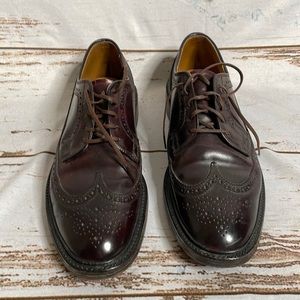 British Walkers Wingtip Oxford Retro Mahogany Size 9